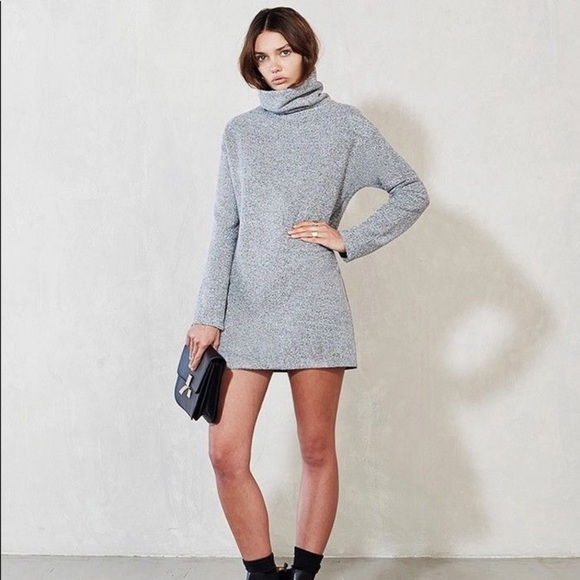 reformation turtleneck dress